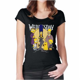Maglietta Donna Wednesday Simpsons