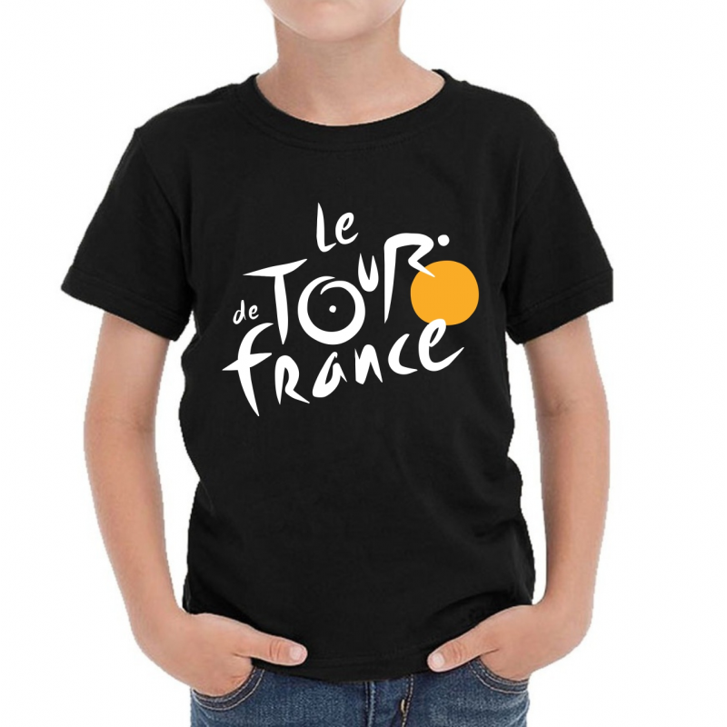 Tour De France Μαύρο Παιδικά T-shirt
