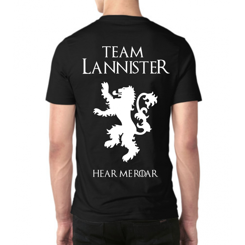 TEAM Lannister Koszulka Męska + plecy