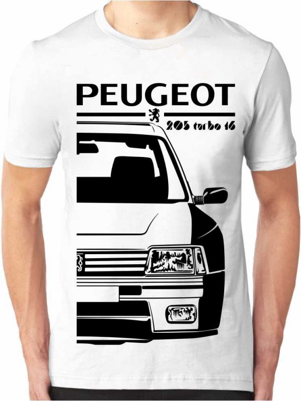 Peugeot 205 Turbo 16 Vyriški marškinėliai