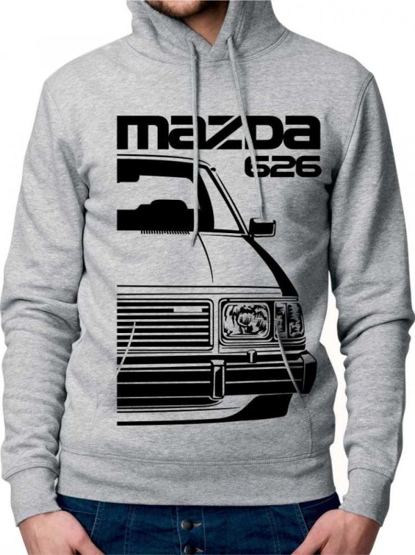 Mazda 626 Gen1 Moški Pulover s Kapuco