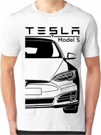Tesla Model S Facelift Pistes Herren T-Shirt