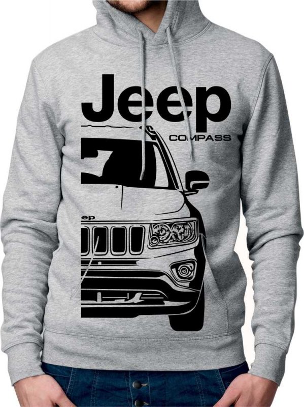Jeep Compass Mk1 Facelift Heren Sweatshirt