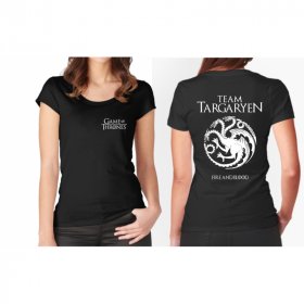 TEAM Targaryen Dámske Tričko + Chrbát
