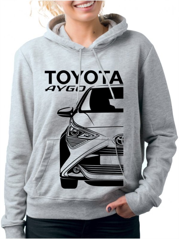 Toyota Aygo 2 Facelift Női Kapucnis Pulóver