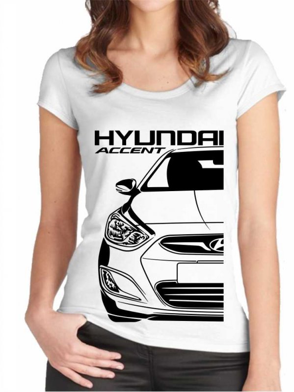 Hyundai Accent 4 Moteriški marškinėliai