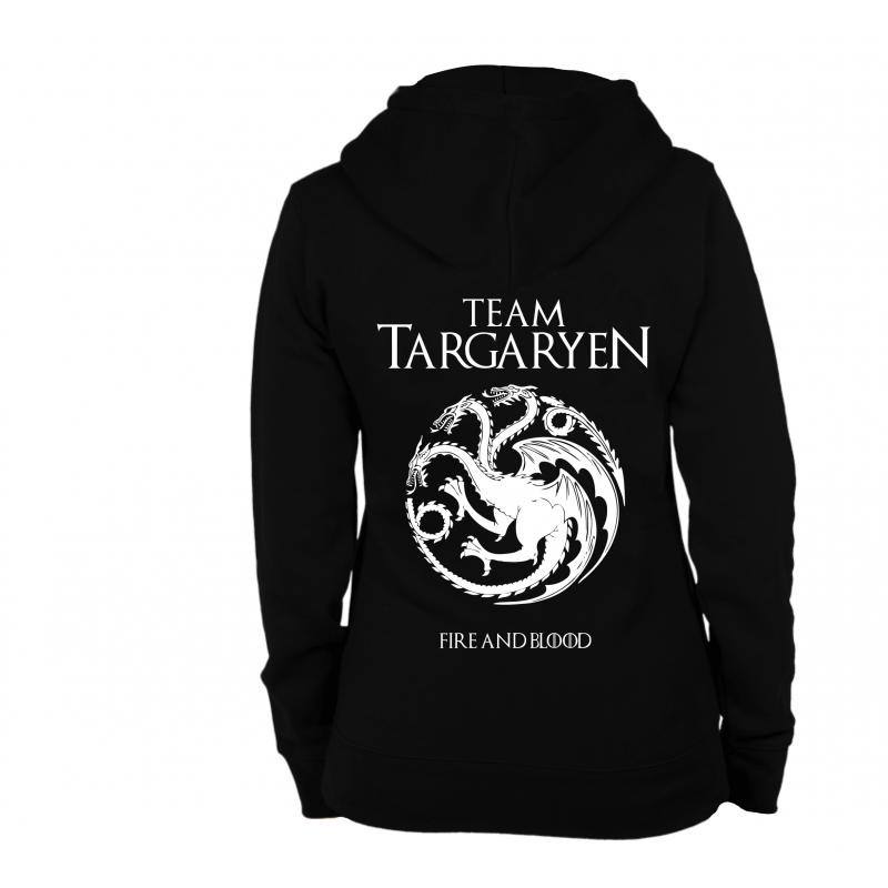 TEAM Targaryen Naiste dressipluus + Tagasi