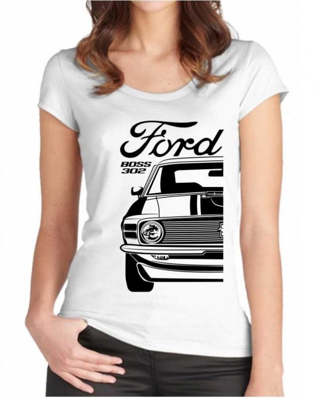 Ford Mustang Boss 302 Moteriški marškinėliai