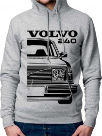 Volvo 240 Moški Pulover s Kapuco