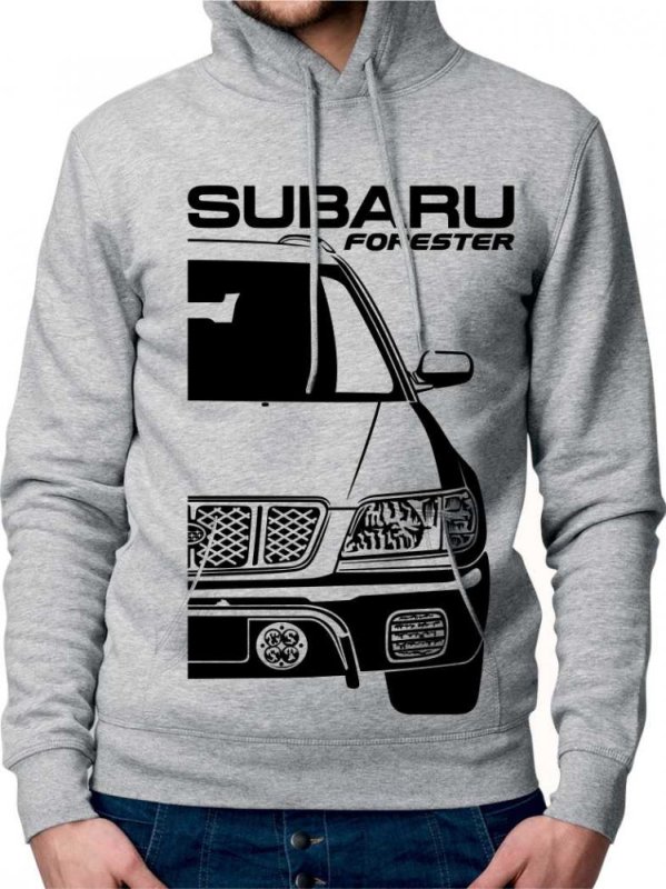 Subaru Forester 1 Facelift Moški Pulover s Kapuco