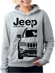 Jeep Compass Mk1 Facelift Ženski Pulover s Kapuco