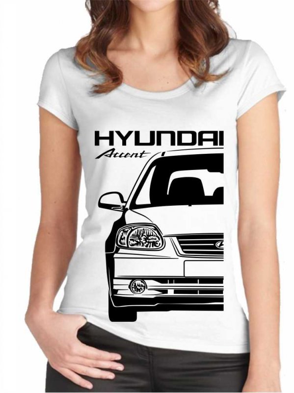 Hyundai Accent 2 Facelift Dames T-shir