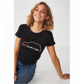 S -35% I Love Mini Cooper - T-shirt pour femmes