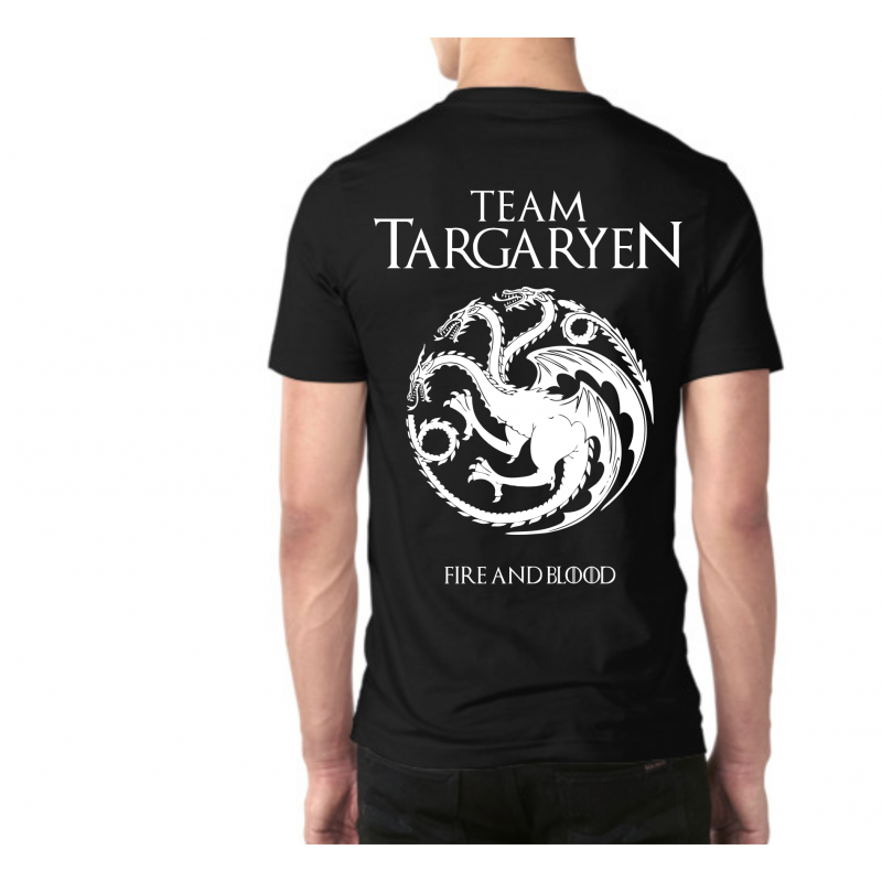 S -35% TEAM Targaryen Pánske Tričko + Chrbát