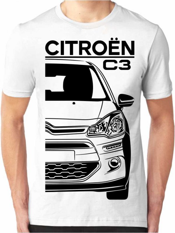 Citroën C3 2 Facelift Vyriški marškinėliai