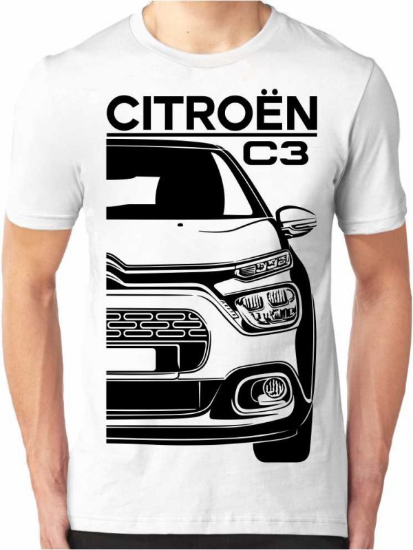 Citroën C3 3 Facelift Vyriški marškinėliai