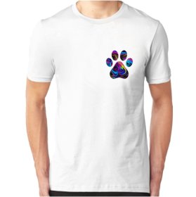 Hond poot kleurrijk T-shirt