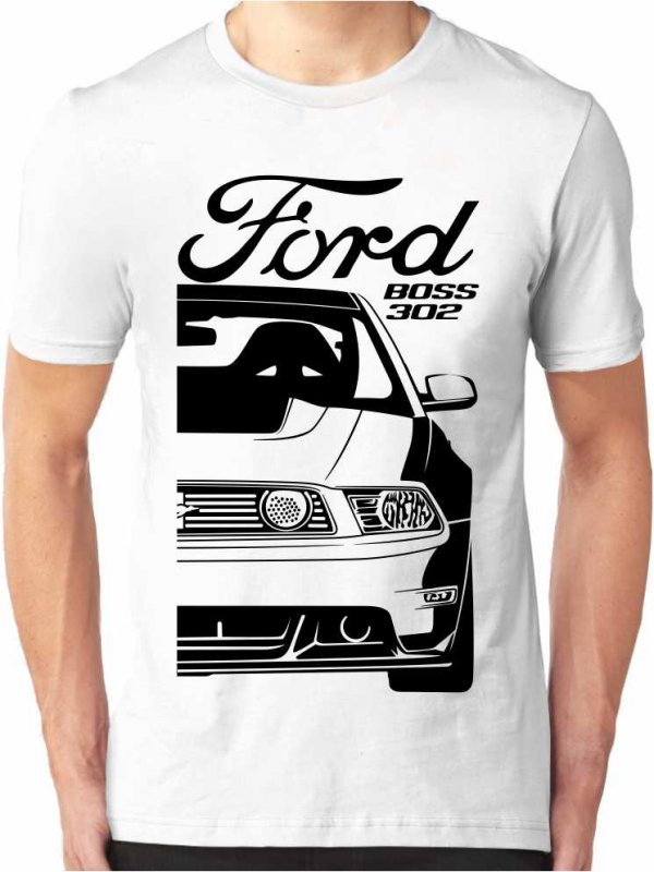 Ford Mustang 5 Boss 302 Vyriški marškinėliai
