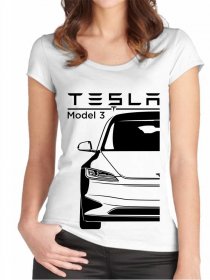 T-shirt pour fe mmes Tesla Model 3 Facelift