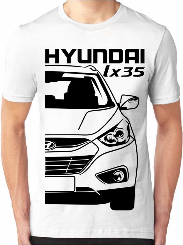3XL -50% Green Hyundai ix35 2013 Férfi Póló