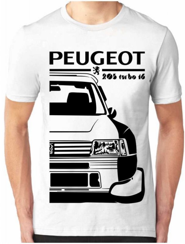 Peugeot 205 T16 Evo 2 Vyriški marškinėliai