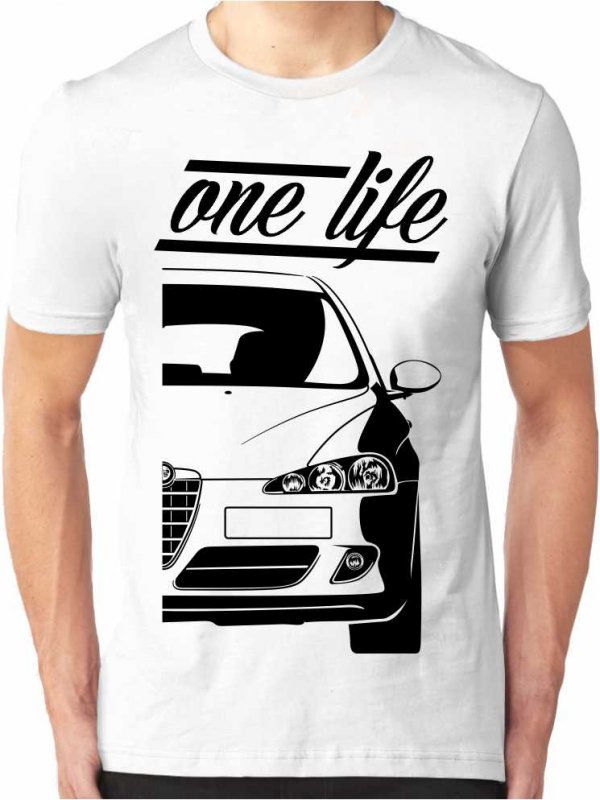 Alfa Romeo 147 Facelift One Life Mannen T-shirt