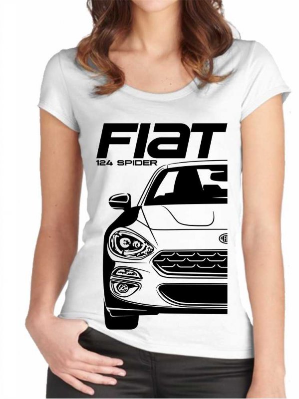 Fiat 124 Spider New Dames T-shirt