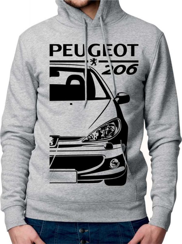 Peugeot 206 Facelift Moški Pulover s Kapuco