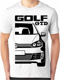 3XL -50% VW Golf Mk6 GTD Pánské Tričko