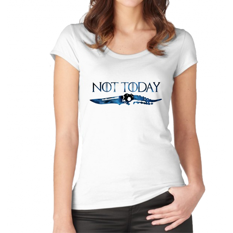 Nie dzisiaj Niebieska koszulka dla kobiet