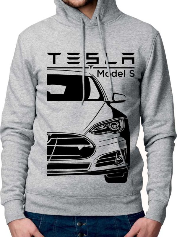 Sweat-shirt ur homme Tesla Model S