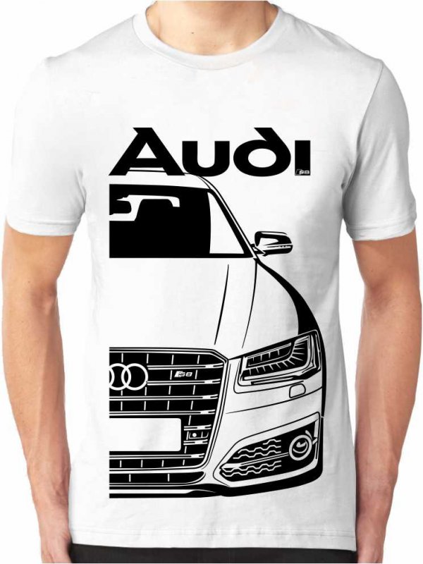 2XL -40% Audi S8 D4 Facelift Мъжка тениска
