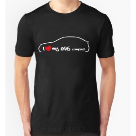 Szeretem a BMW E46 kompakt Férfi Pólót