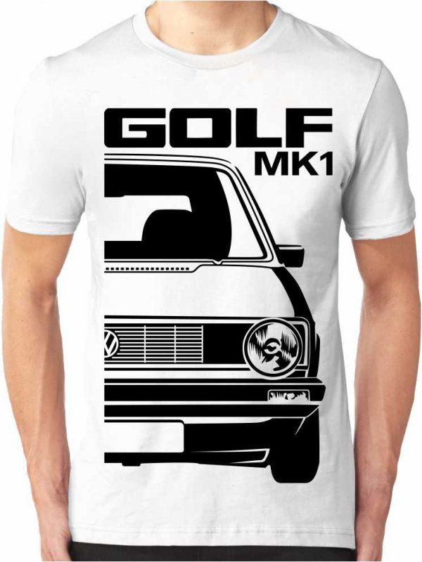 L -35% Khaki VW Golf Mk1 T-shirt voor heren