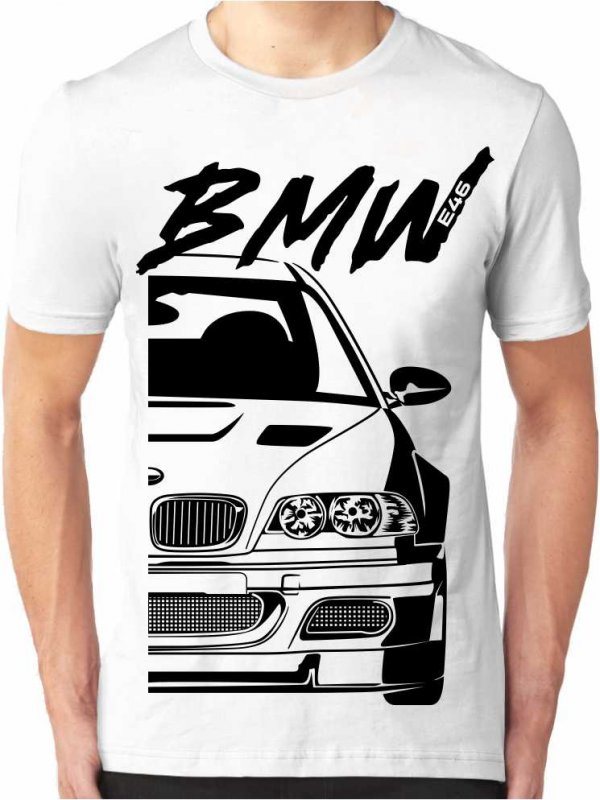 BMW E46 M3 GTR Herren T-Shirt - Farbe: Weiß, Größe: M