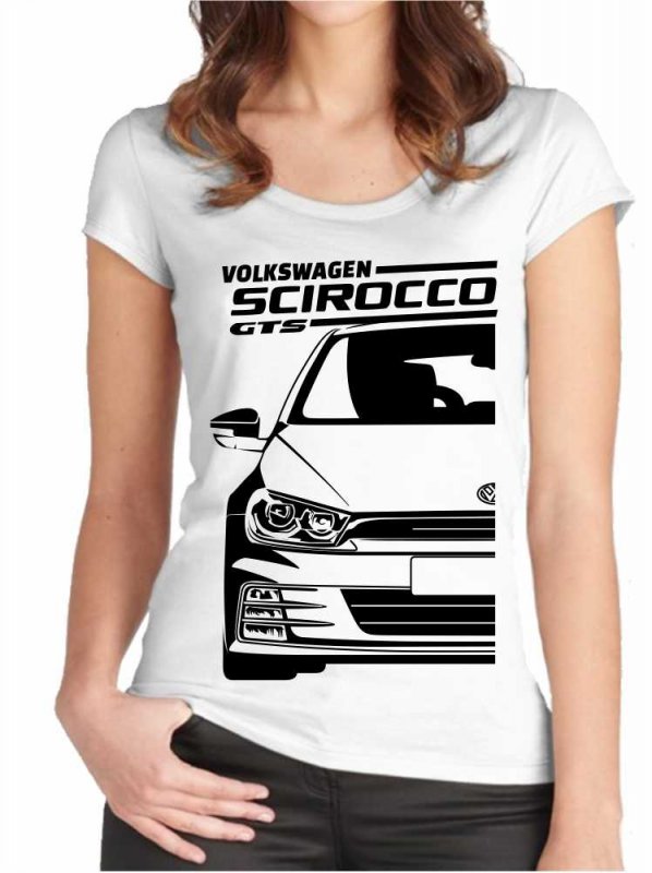 VW Scirocco Mk3 GTS Дамска тениска