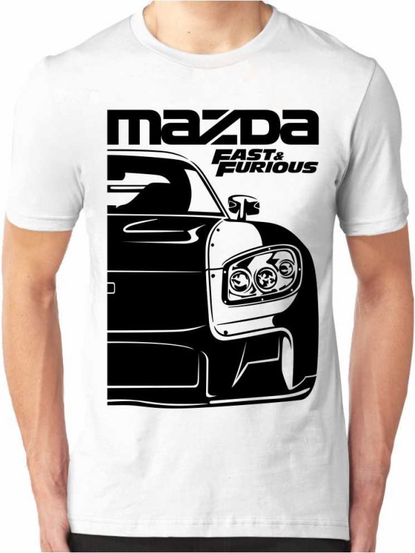 Mazda RX-7 FD VeilSide Fortune F&F Edition Vyriški marškinėliai