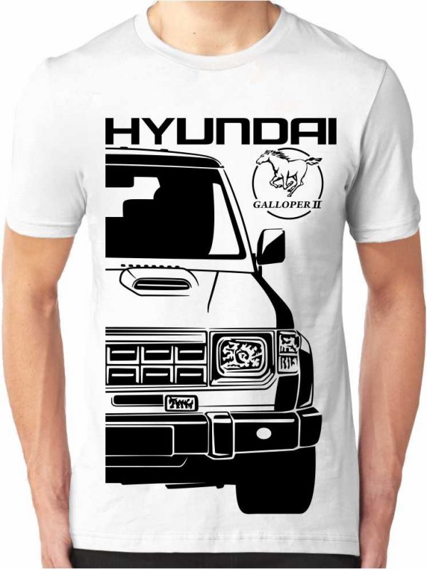 Hyundai Galloper 1 Facelift Mannen T-shirt