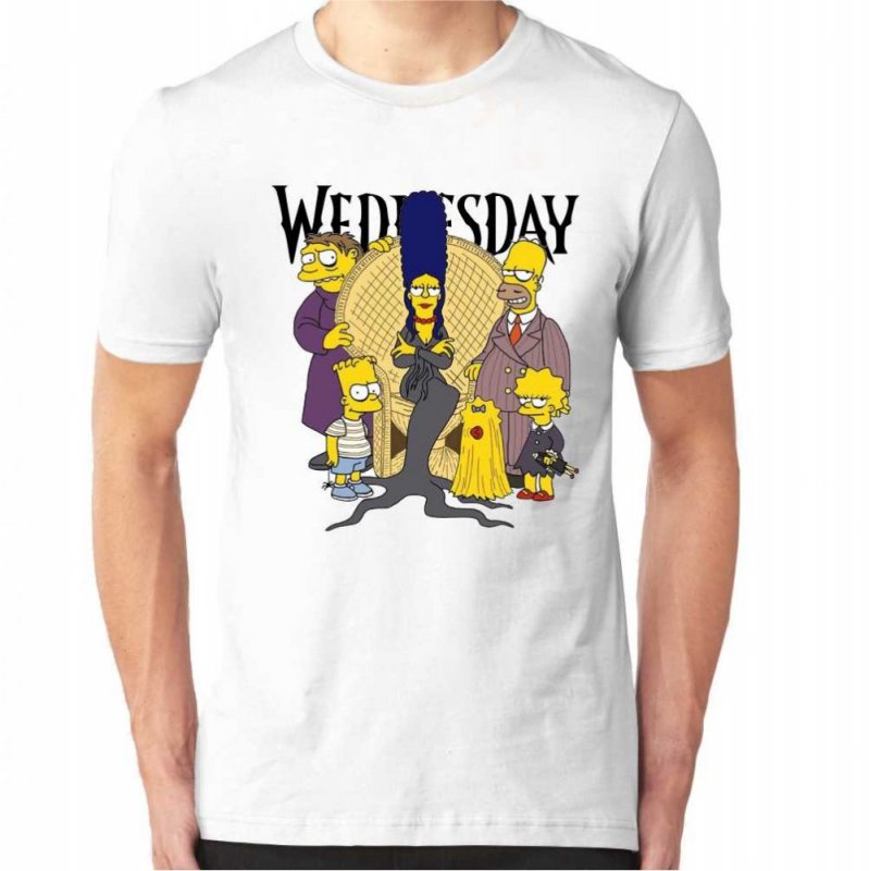Tricou Bărbați Wednesday Simpsons