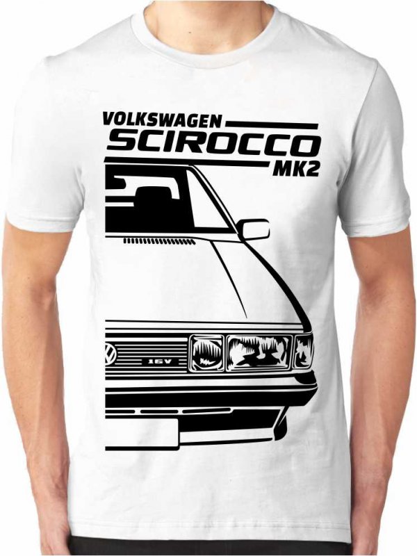 T-shirt pour hommes VW Scirocco Mk2 16V