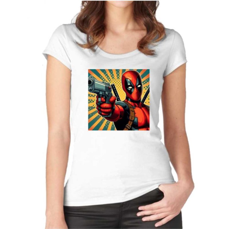 Tricou Femei Deadpool Gun