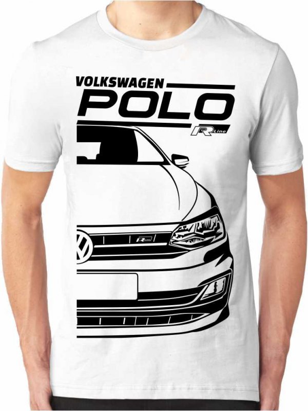 VW Polo Mk6 R-line Pánsky Tričko