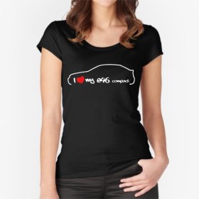 I Love BMW E46 Compact T-Shirt pour femmes