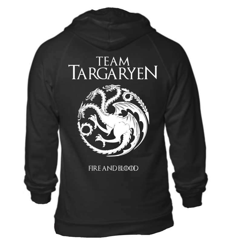 M -35% TEAM Targaryen Мъжки суитшърт + Гърба