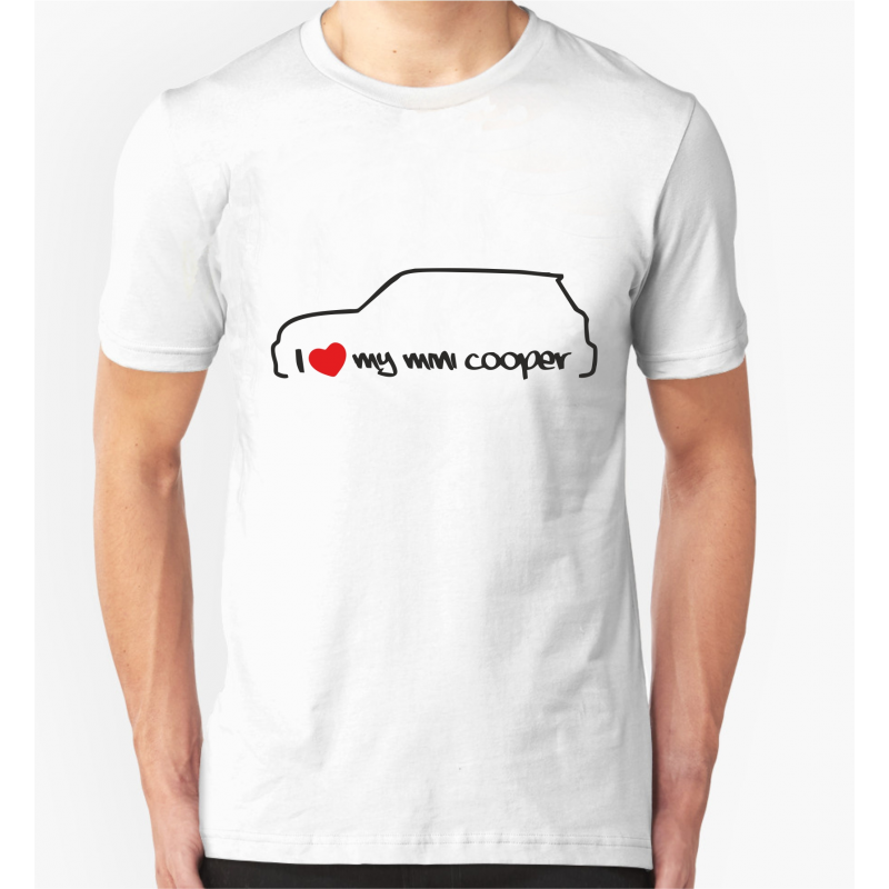 I Love Mini Cooper Мъжка тениска