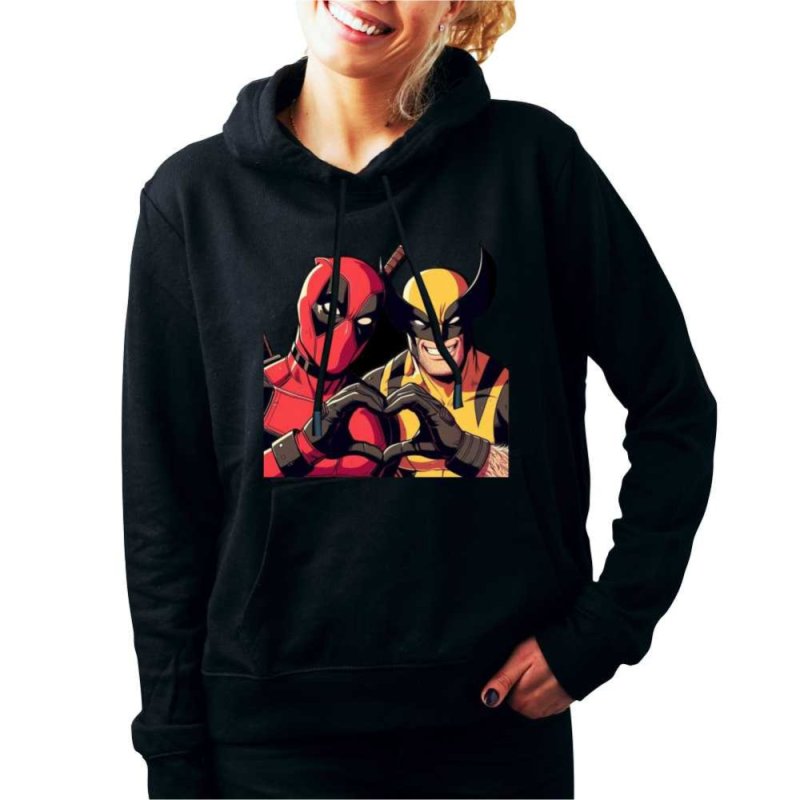 Bluza Damska Deadpool & Wolverine Love