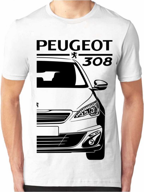 Peugeot 308 2 Facelift Vyriški marškinėliai