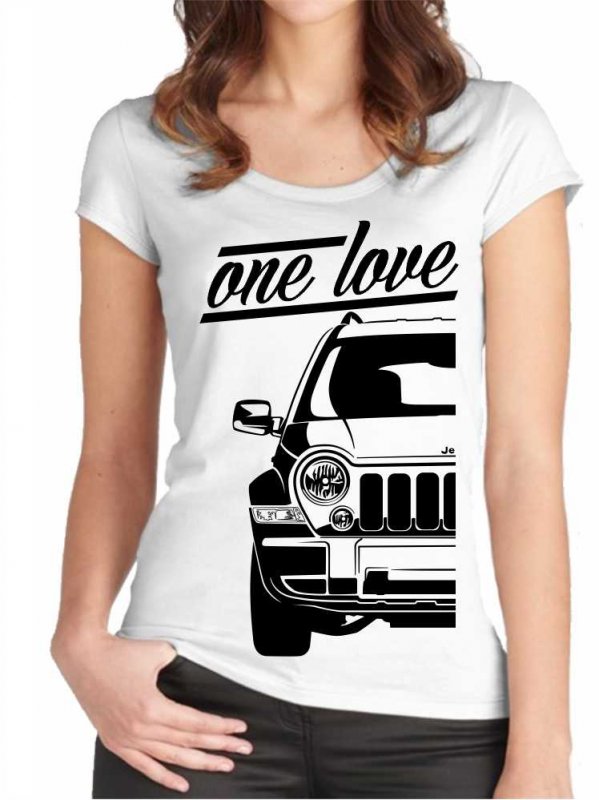 One Love Jeep Cherokee KJ 2005 Dames T-shirt