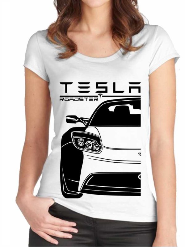 Tesla Roadster 1 Dámske Tričko