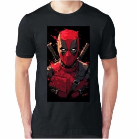 Maglietta Uomo Deadpool blood